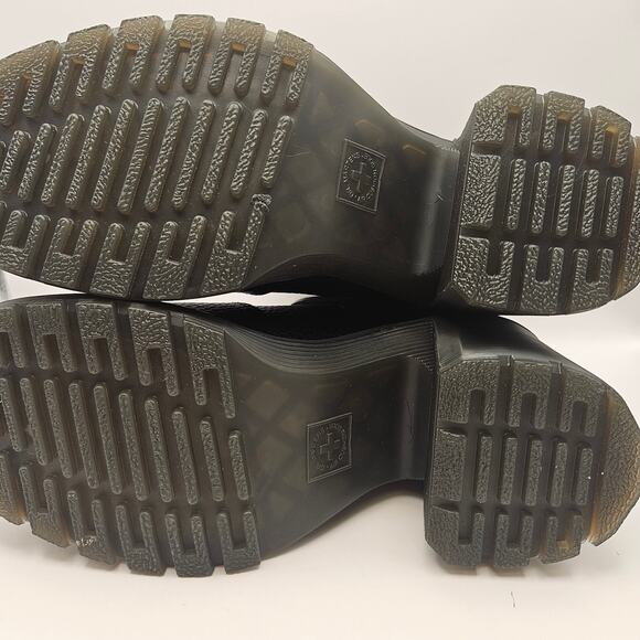 DR MARTENS WOMEN'S 10 RARE SPENCE HDW HARDWARE PIERCING BLOCK HEEL CHELSEA BOOTS - Picture 6 of 6